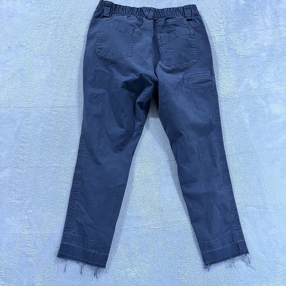 Duluth Trading Pants Women's 12 Cropped Elastic Waist Gray‎ Stretch - Picture 2 of 9